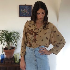 Vintage Italian Silk Blouse